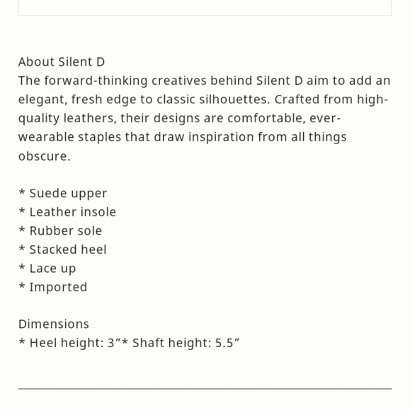 New Anthropologie Silent D Leather Crochet Bestie Ankle Boot - Picture 6 of 6